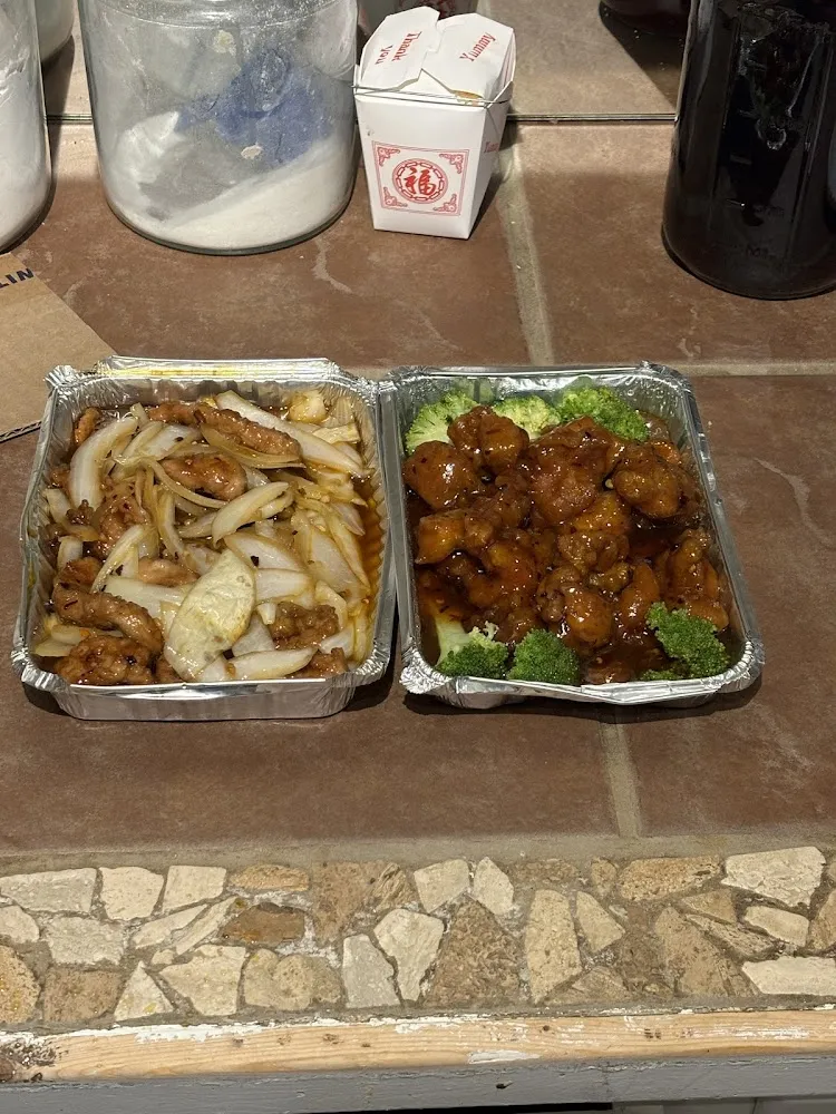 Mongolian Beef & General TSO's Chicken